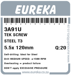 3A91 - Tek Screw Steel -3A91_Label_T